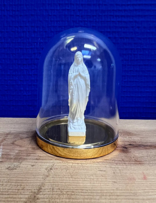 Vierge 6 cm sous cloche