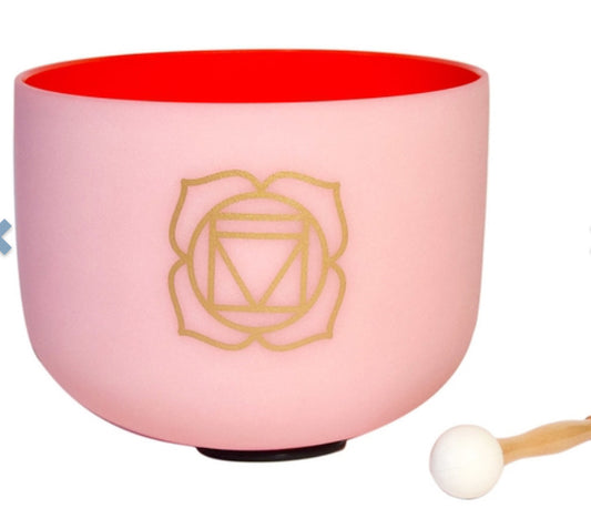 Bol chantant en Cristal Chakra Racine