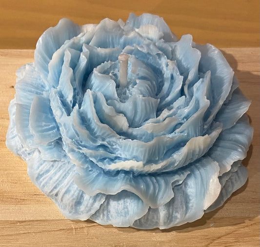 Bougie " Délicate Rose"  Bleu
